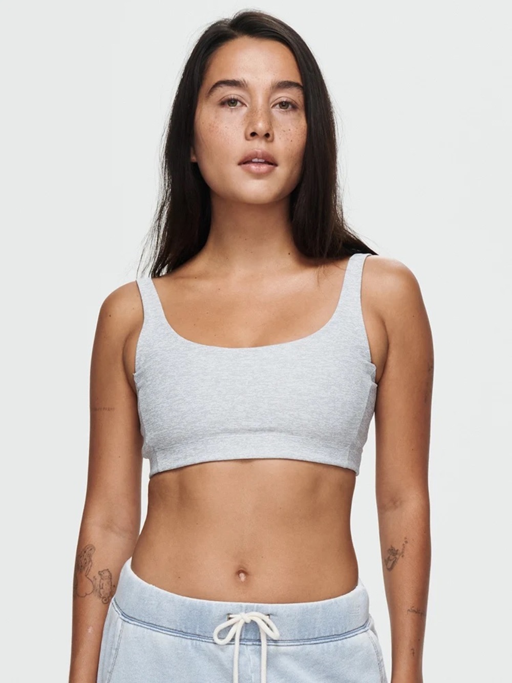 A.P.C. x Outdoor Voices Gray Sports Bra Medium Low Impact Athleisure